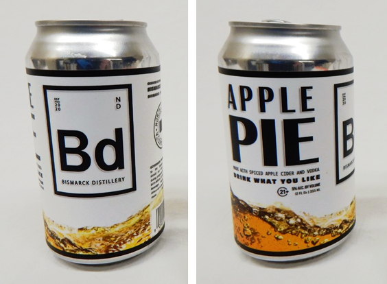 Bismarck Distillery Apple Pie, a ready-to-drink cocktail in a can.