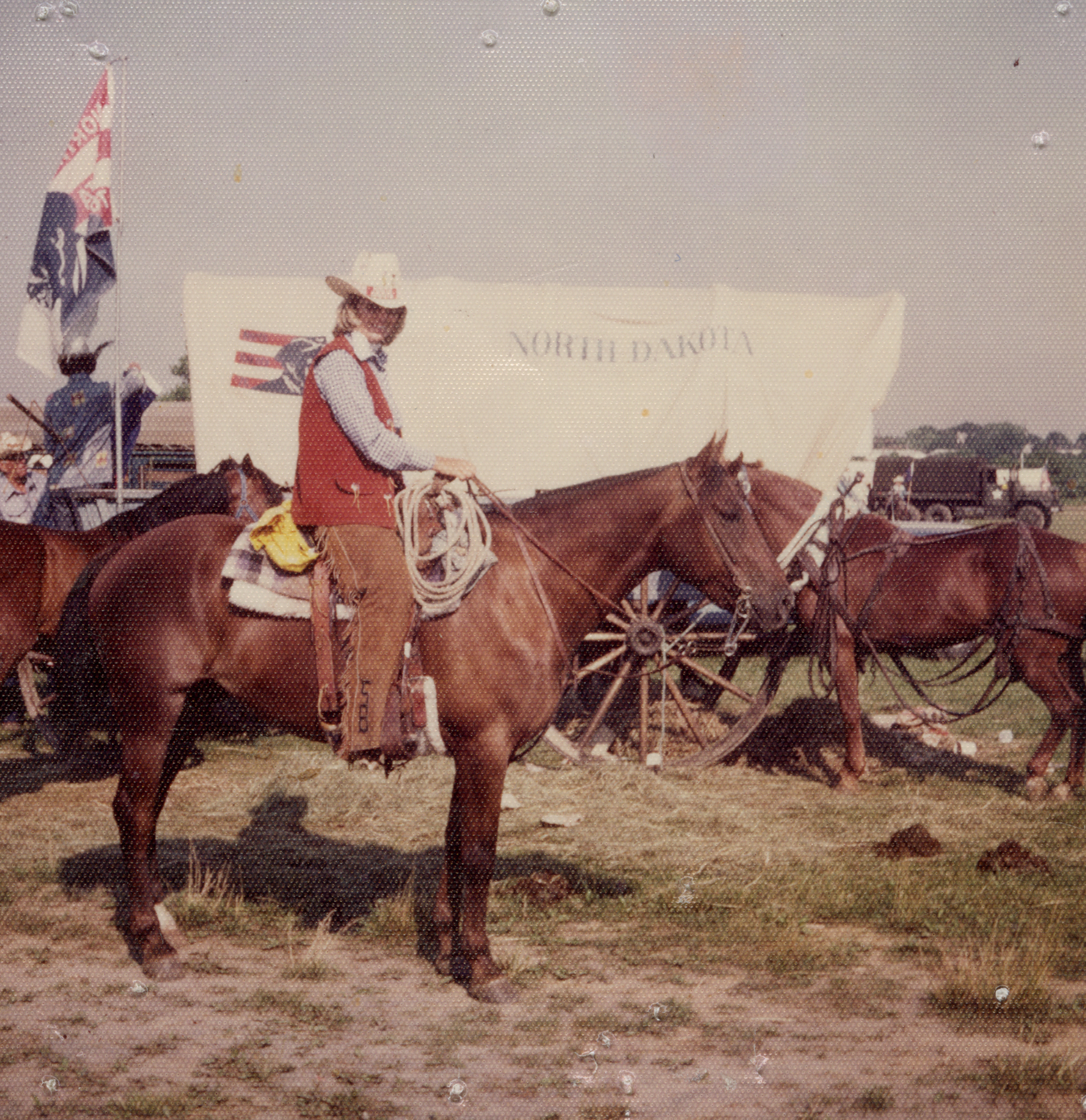 Sharan Bethke with her horse Dakota
