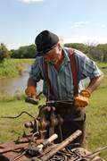 Blacksmith at Living History Weekend