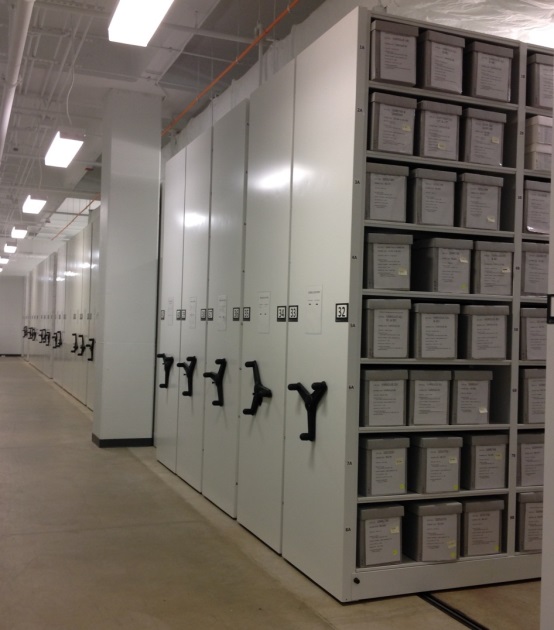 Archaeology collections storage room