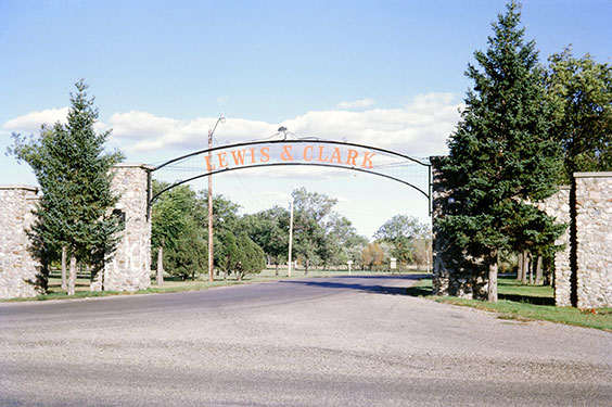 Entrance to Camp Lewis and Clark