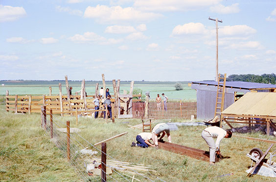 Work crew at Camp Lewis and Clark