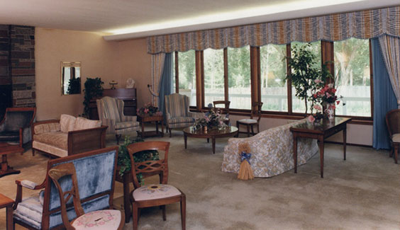 Governor's Residence living room in 1989