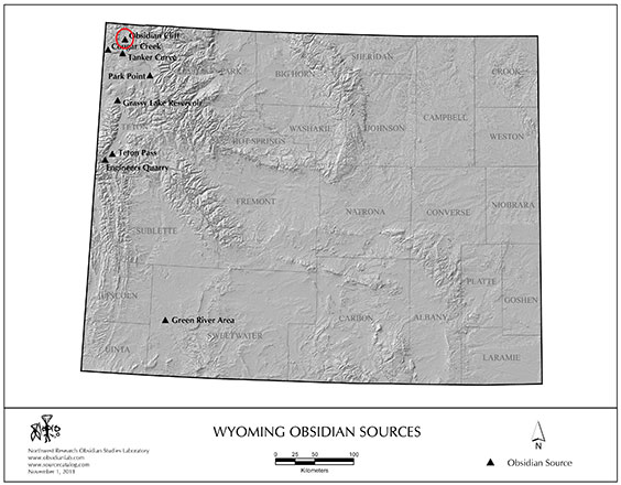 Wyoming obsidian sources