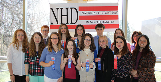 Group photo of NHD award winners
