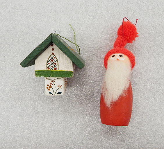 two small Scandinavian ornaments