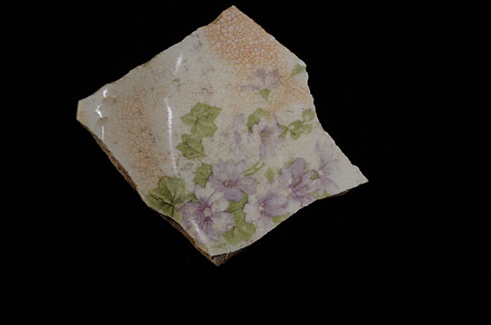 fragment of a ceramic plate or saucer