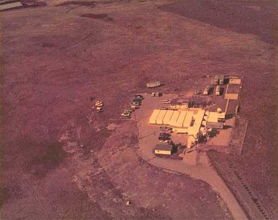 Aerial view of site