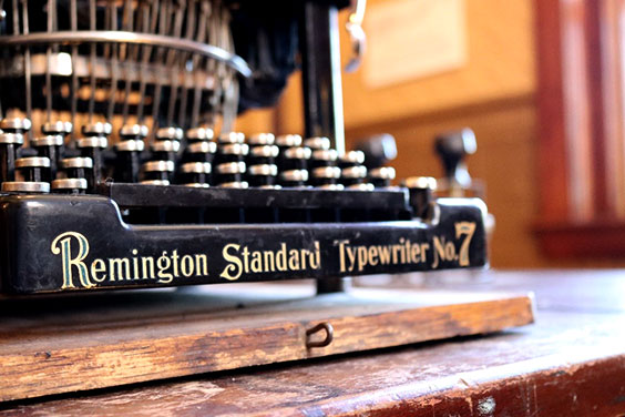 antique black Remington Standard typewriter