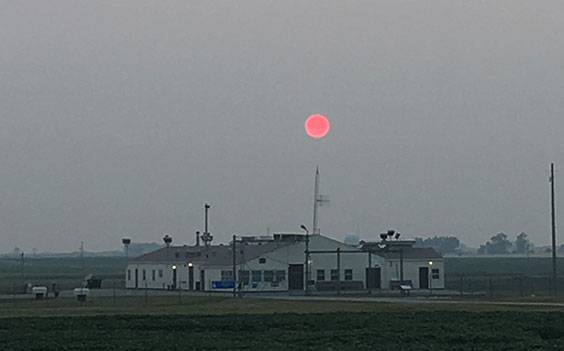 Red sun over Oscar-Zero