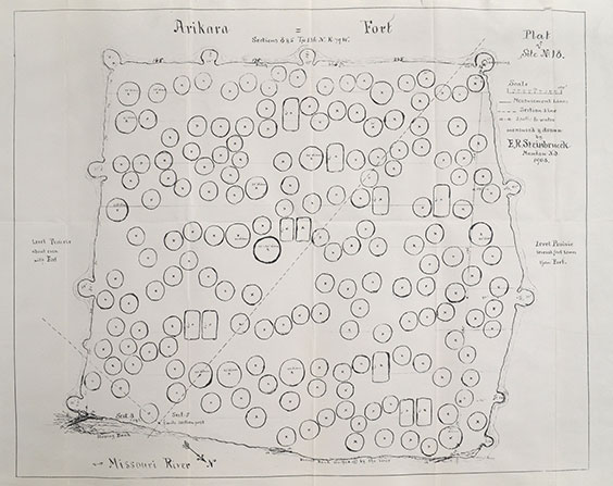 Map of Arikara Fort