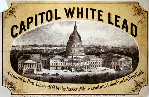Capitol Shite Lead paing label
