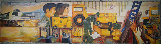 Mural at Grand Forks Air Force Base