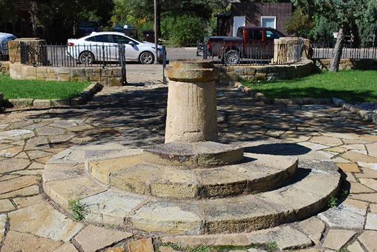 sandstone fountain