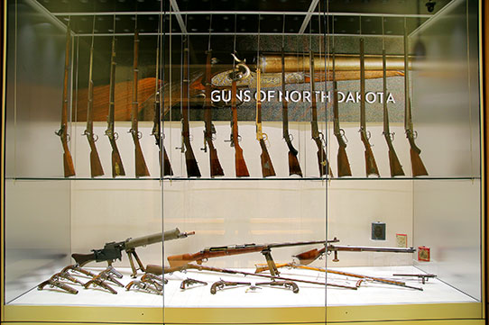 Guns of North Dakota display case