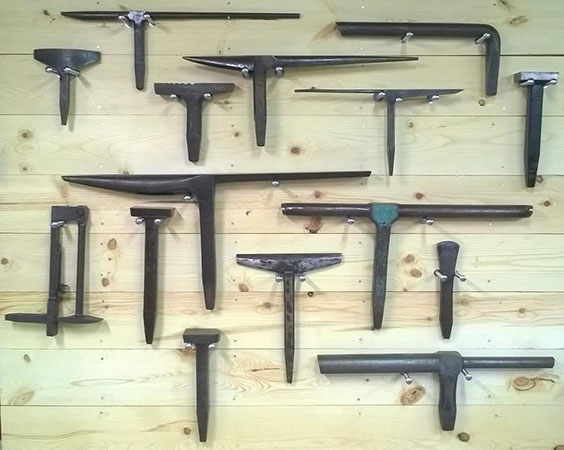 Historical tinsmithing tools
