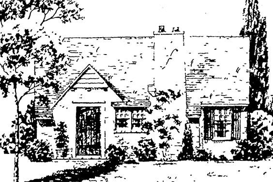 Sketch of house