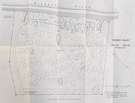 Map of Huff Village