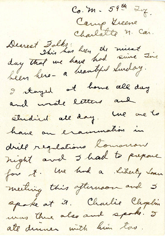 Letter from Howard R. Huston