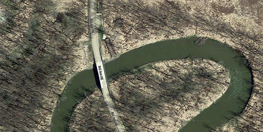 Map of Johnson Bridge
