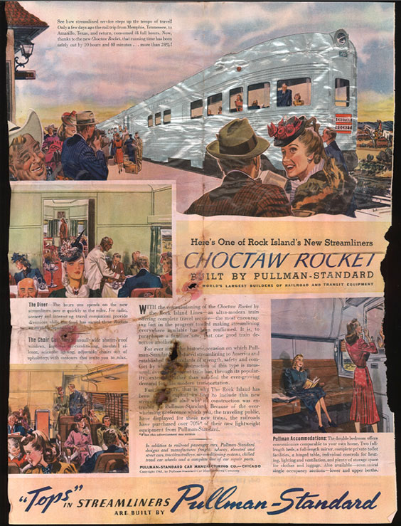 Pullman-Standard Streamliners ad