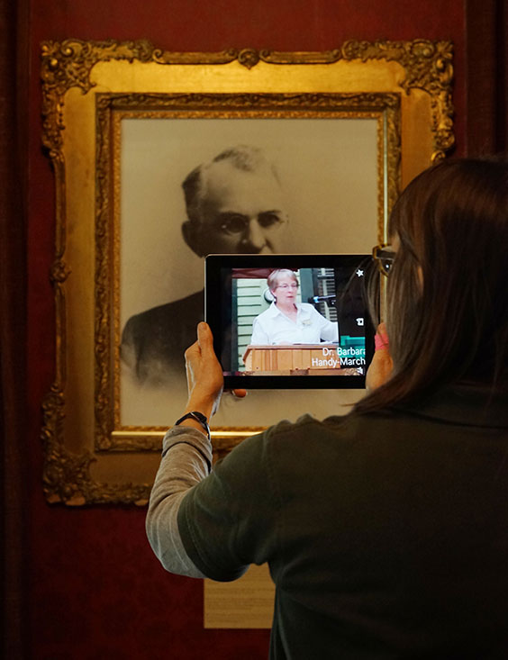 Augmented reality at the Former Governors' Mansion