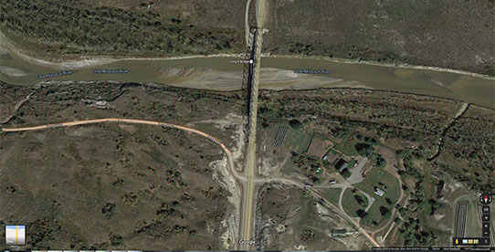 Map of Long X Bridge