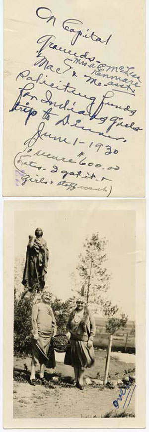 Picture with identifying information on back