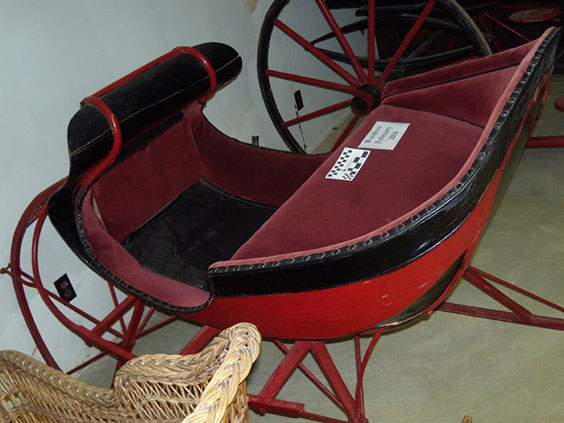 Sleigh originally owned by the Marquis de Mores