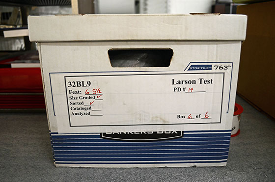 box with label