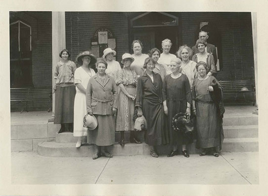 Members of the first all-woman jury in ND