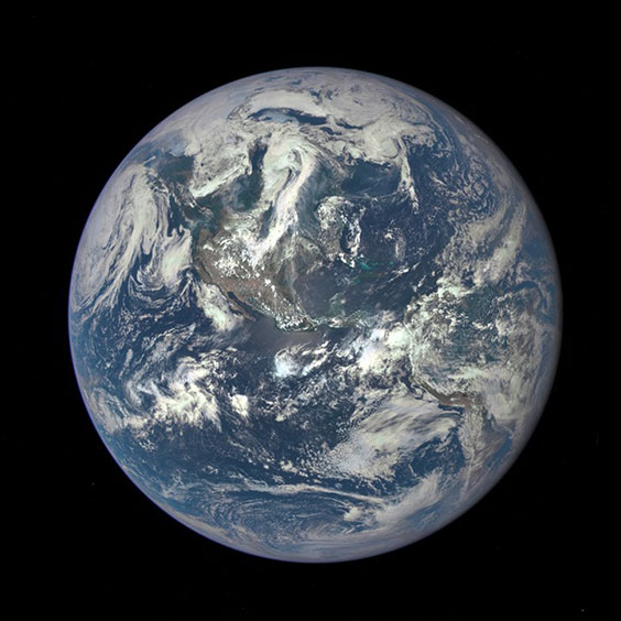 Earth as viewed from space