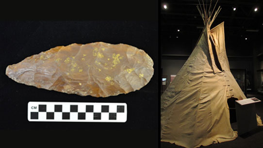 Stone tool and tipi