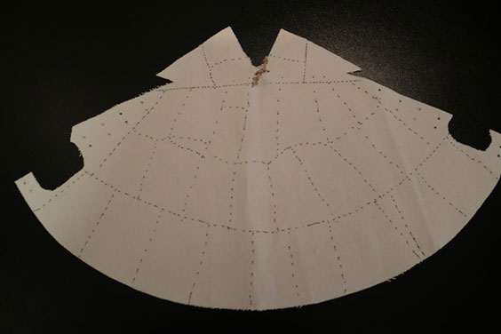 Canvas from table-top tipi model