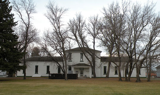 Present day hospital/cafeteria at Fort Totten