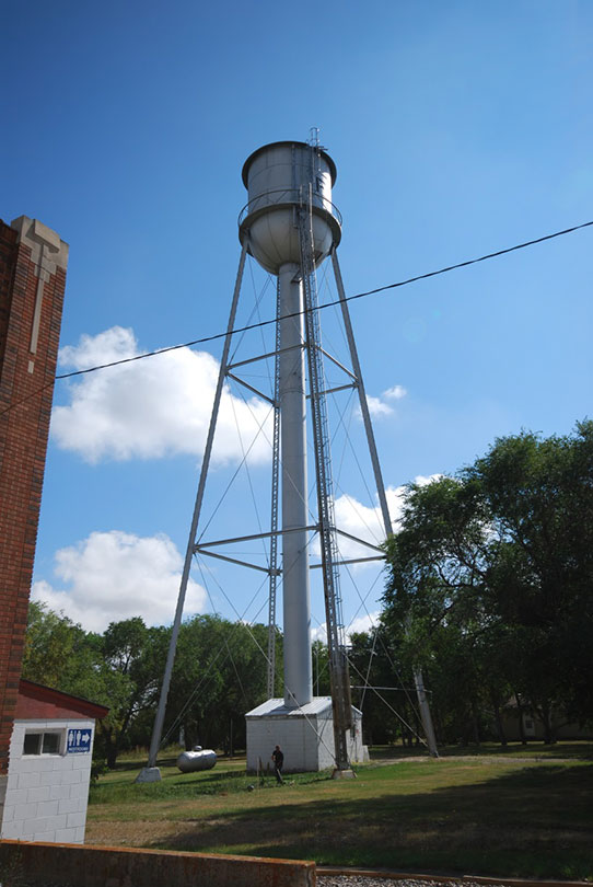 Water tower in Flaxton