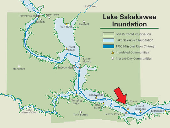 Map Of Lake Sakakawea North Dakota Remembering Nishu: A Collaborative Oral History Project | State Historical  Society Of North Dakota Blog